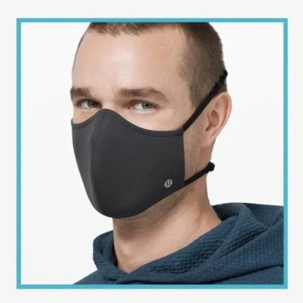 Lululemon Double Strap Face Mask Black New In Box (Men/Women) #3141